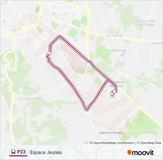 P23 Bus Line Map