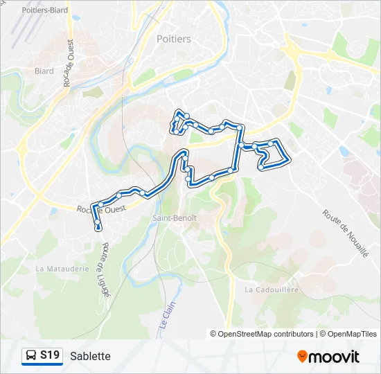 S19 Bus Line Map