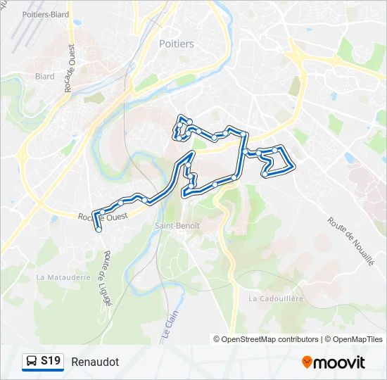 S19 Bus Line Map