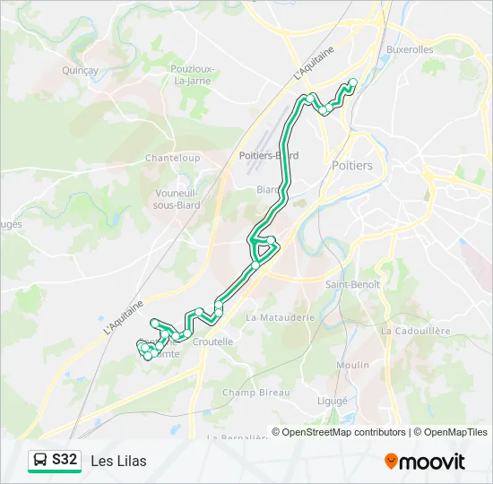 S32 Bus Line Map