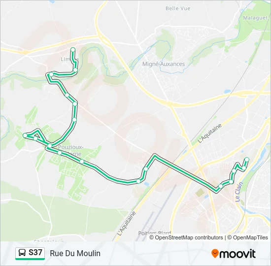 S37 Bus Line Map