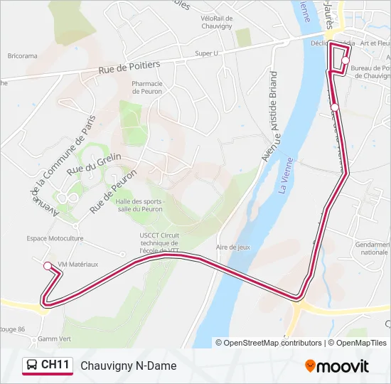 CH11 Bus Line Map