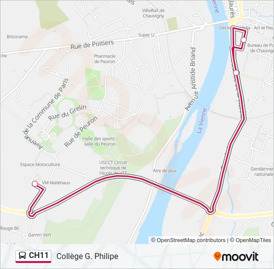 CH11 Bus Line Map