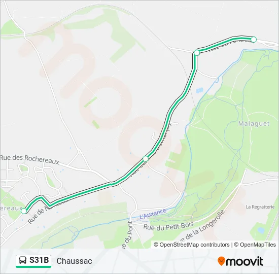 S31B Bus Line Map