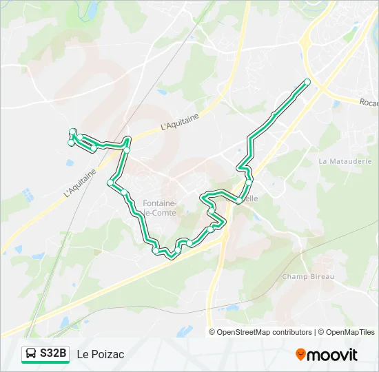 S32B Bus Line Map