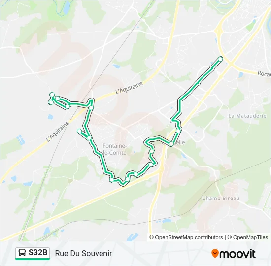 S32B Bus Line Map