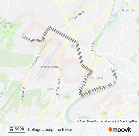 S900 Bus Line Map