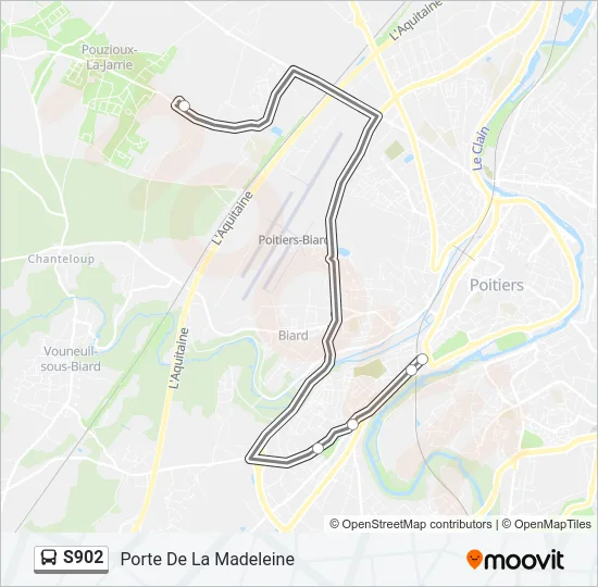 S902 Bus Line Map