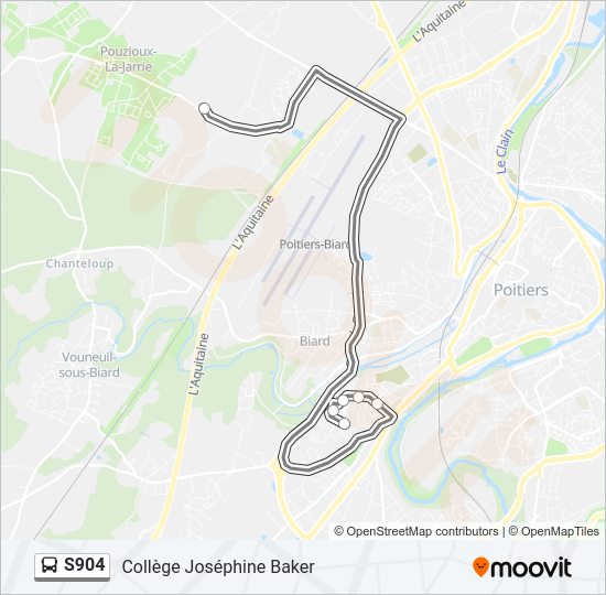 S904 Bus Line Map