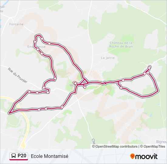 P20 Bus Line Map
