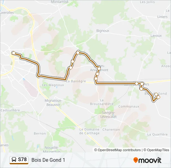 S78 Bus Line Map