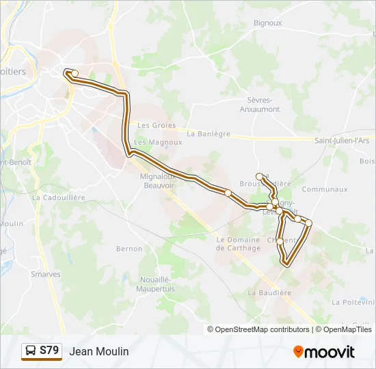 S79 Bus Line Map