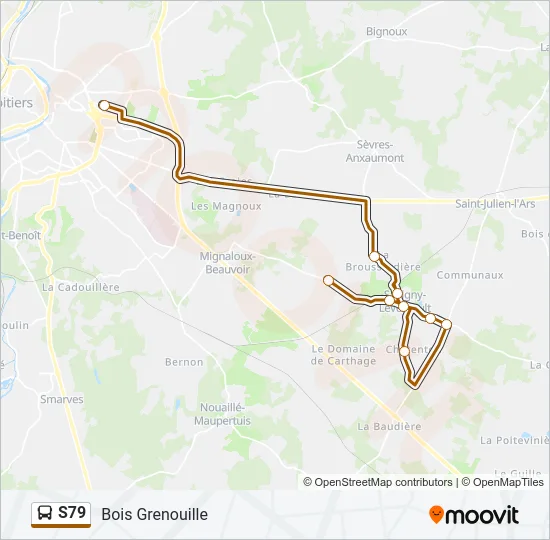 S79 Bus Line Map