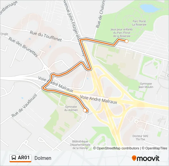AR01 Bus Line Map