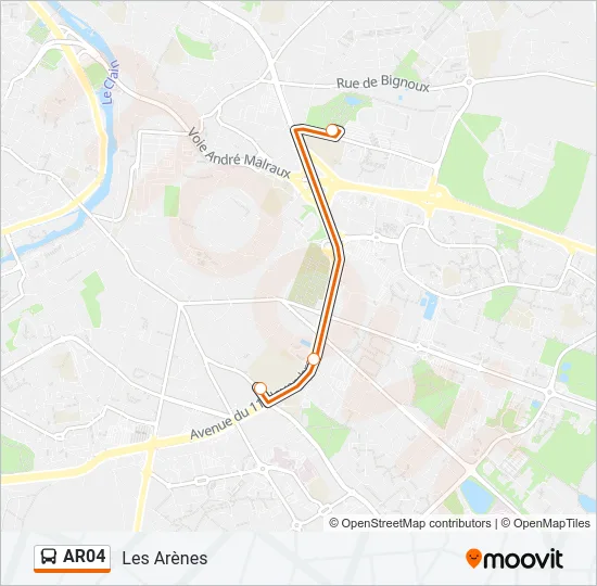AR04 Bus Line Map