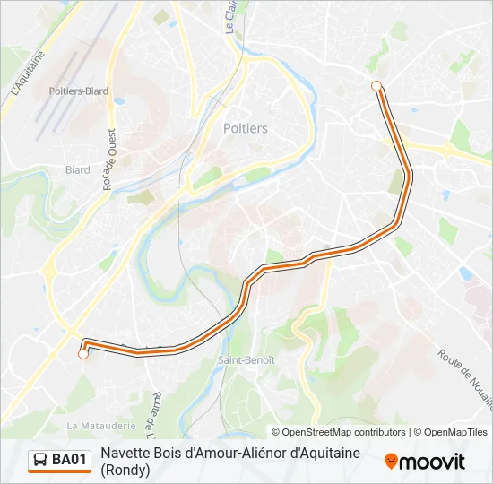 BA01 Bus Line Map
