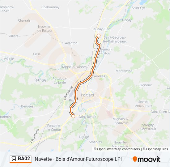 BA02 Bus Line Map