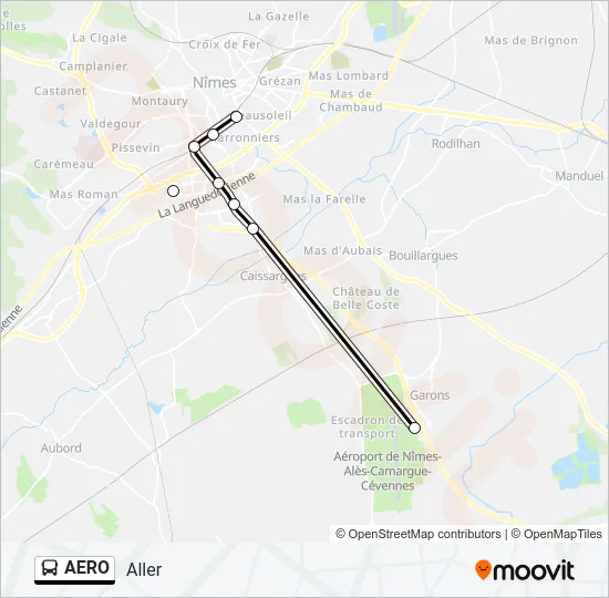 AERO Bus Line Map