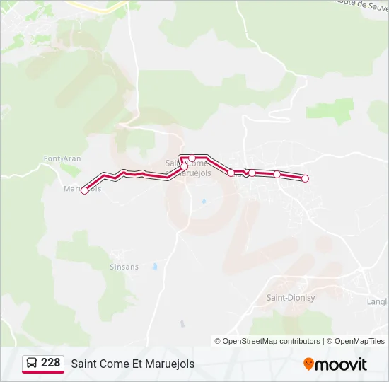 228 Bus Line Map