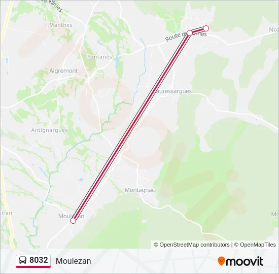 8032 Bus Line Map