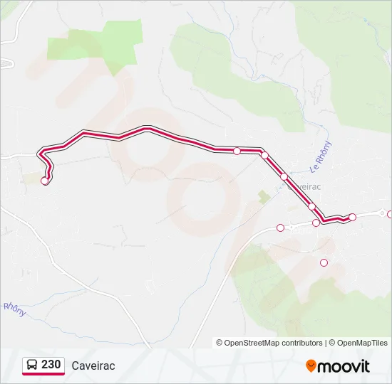 230 Bus Line Map