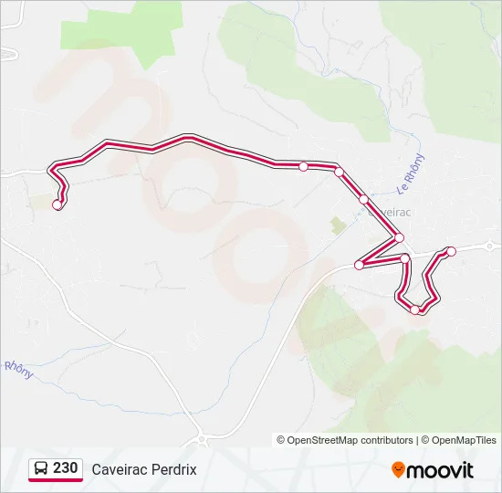 230 Bus Line Map