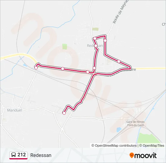 212 Bus Line Map