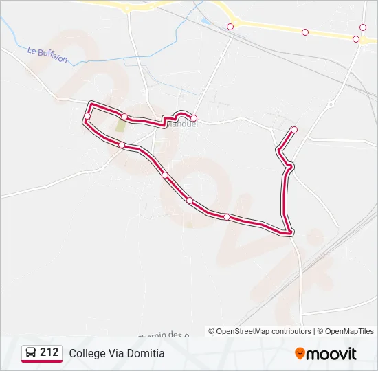 212 Bus Line Map
