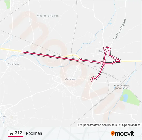 212 Bus Line Map