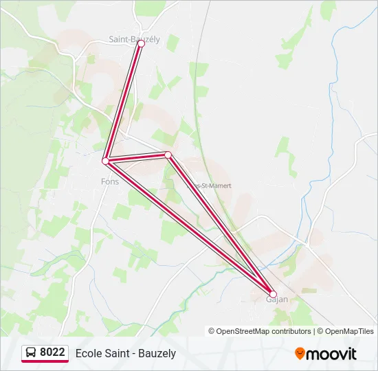 8022 Bus Line Map