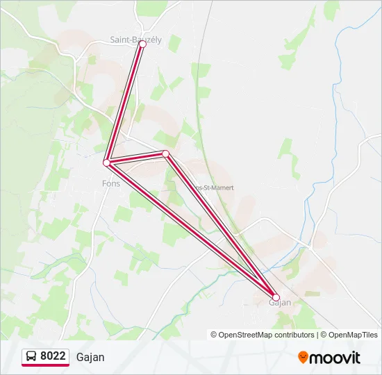 8022 Bus Line Map