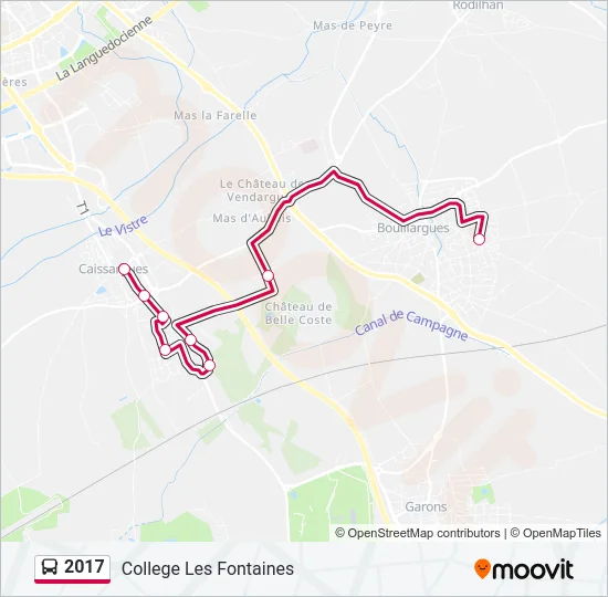 2017 Bus Line Map