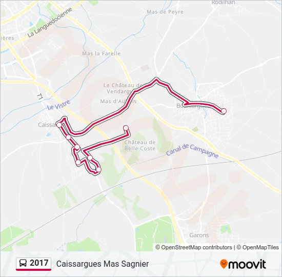 2017 Bus Line Map