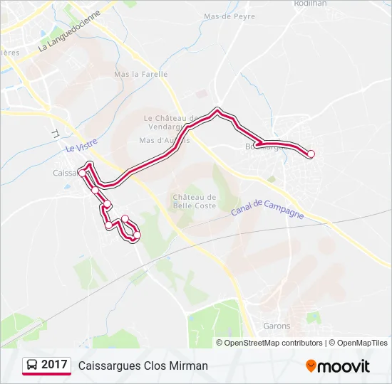 2017 Bus Line Map