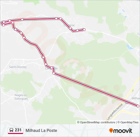 231 Bus Line Map