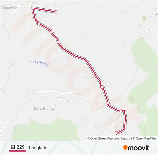 229 Bus Line Map