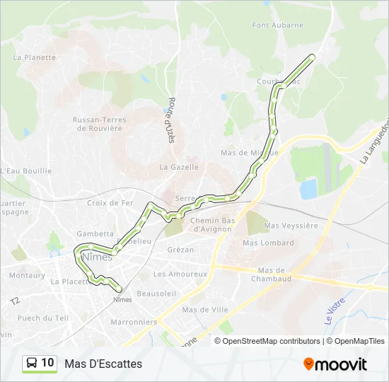 10 Bus Line Map