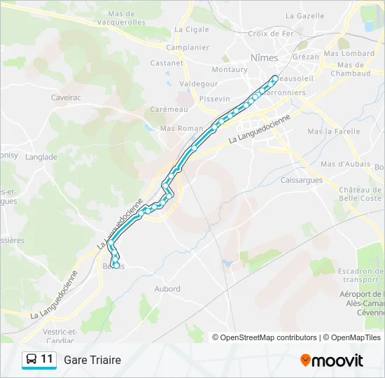 11 Bus Line Map