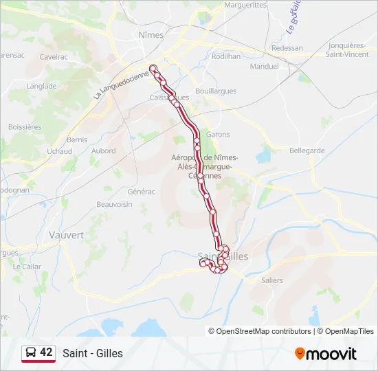 42 Bus Line Map