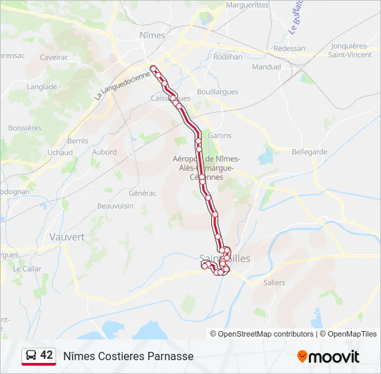 42 Bus Line Map