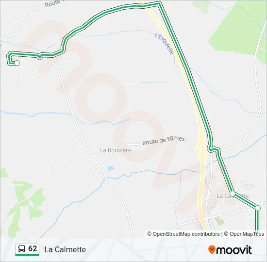 62 Bus Line Map
