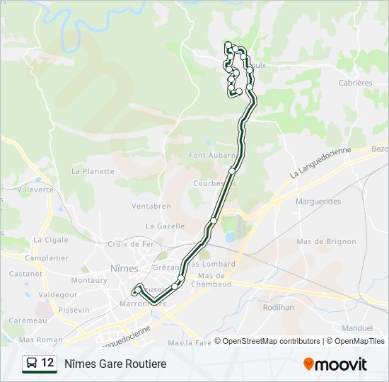 12 bus Line Map