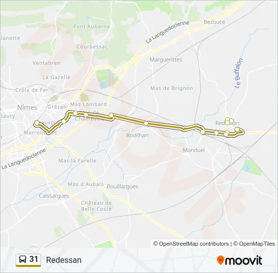 31 Bus Line Map