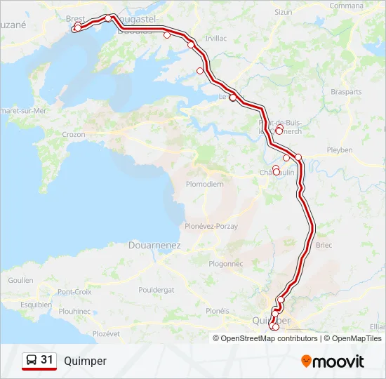 31 Bus Line Map