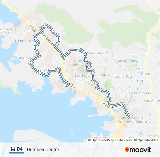 D4 Bus Line Map