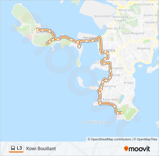 L3 bus Line Map