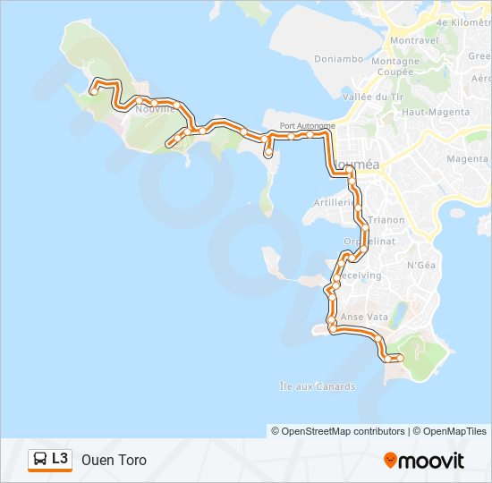 L3 bus Line Map