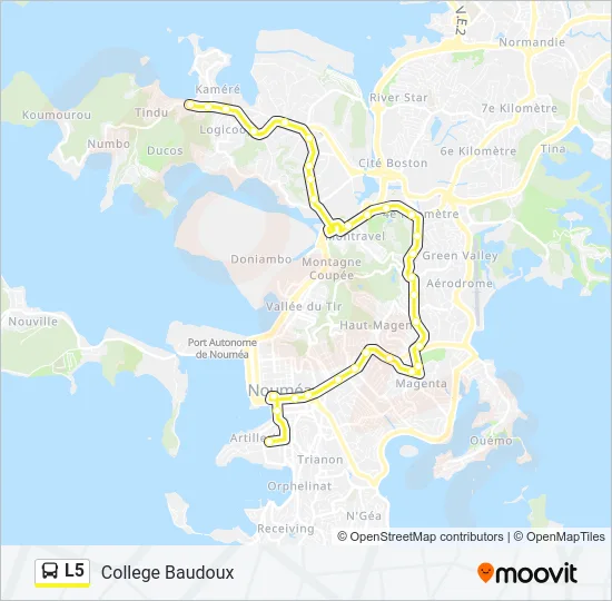 L5 Bus Line Map