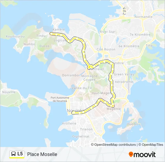 L5 Bus Line Map