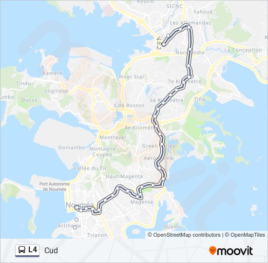 L4 bus Line Map